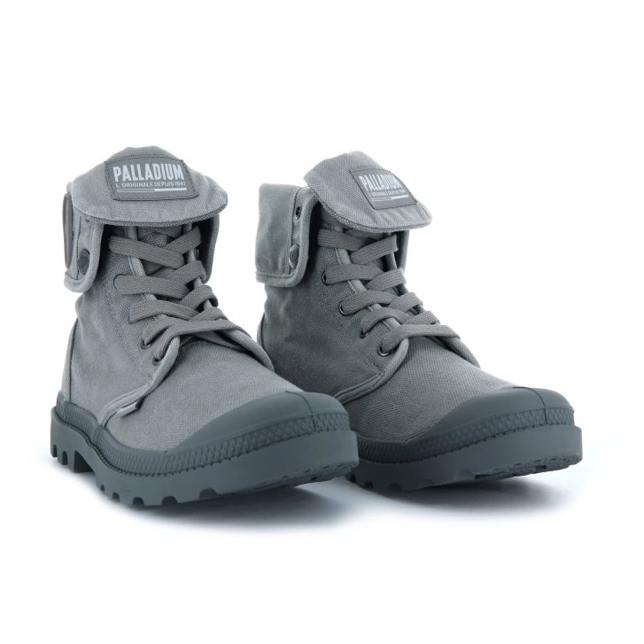 Palladium Baggy Men's Boots Dark Grey | UK T527-RJD